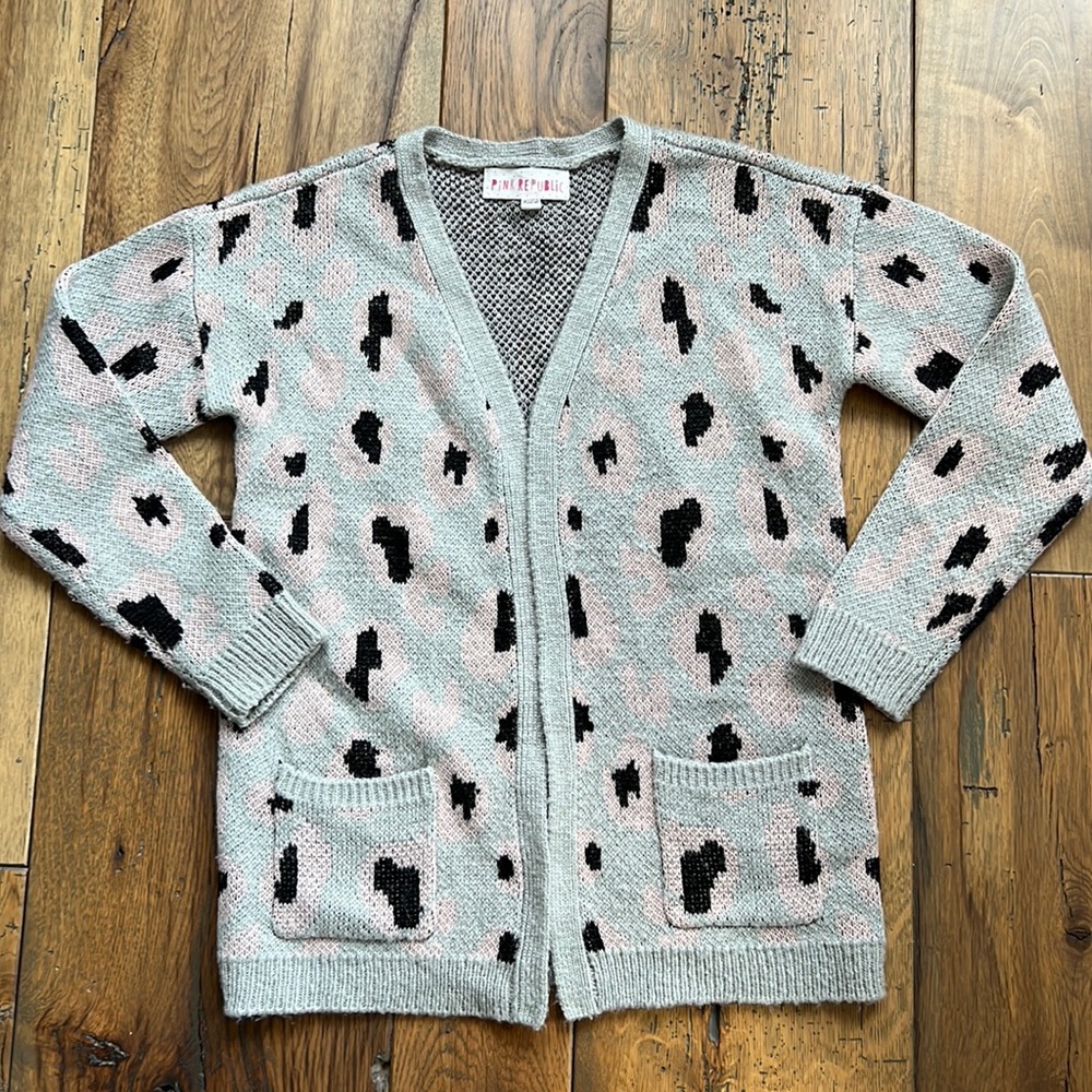 Pink Republic Leopard Cardigan